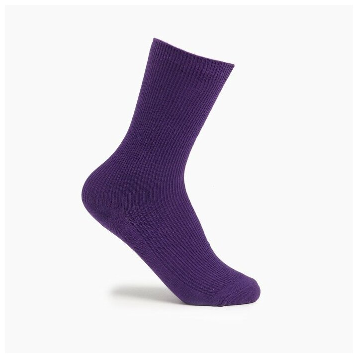 Носки женские цвет фиолетовый размер 36-40
