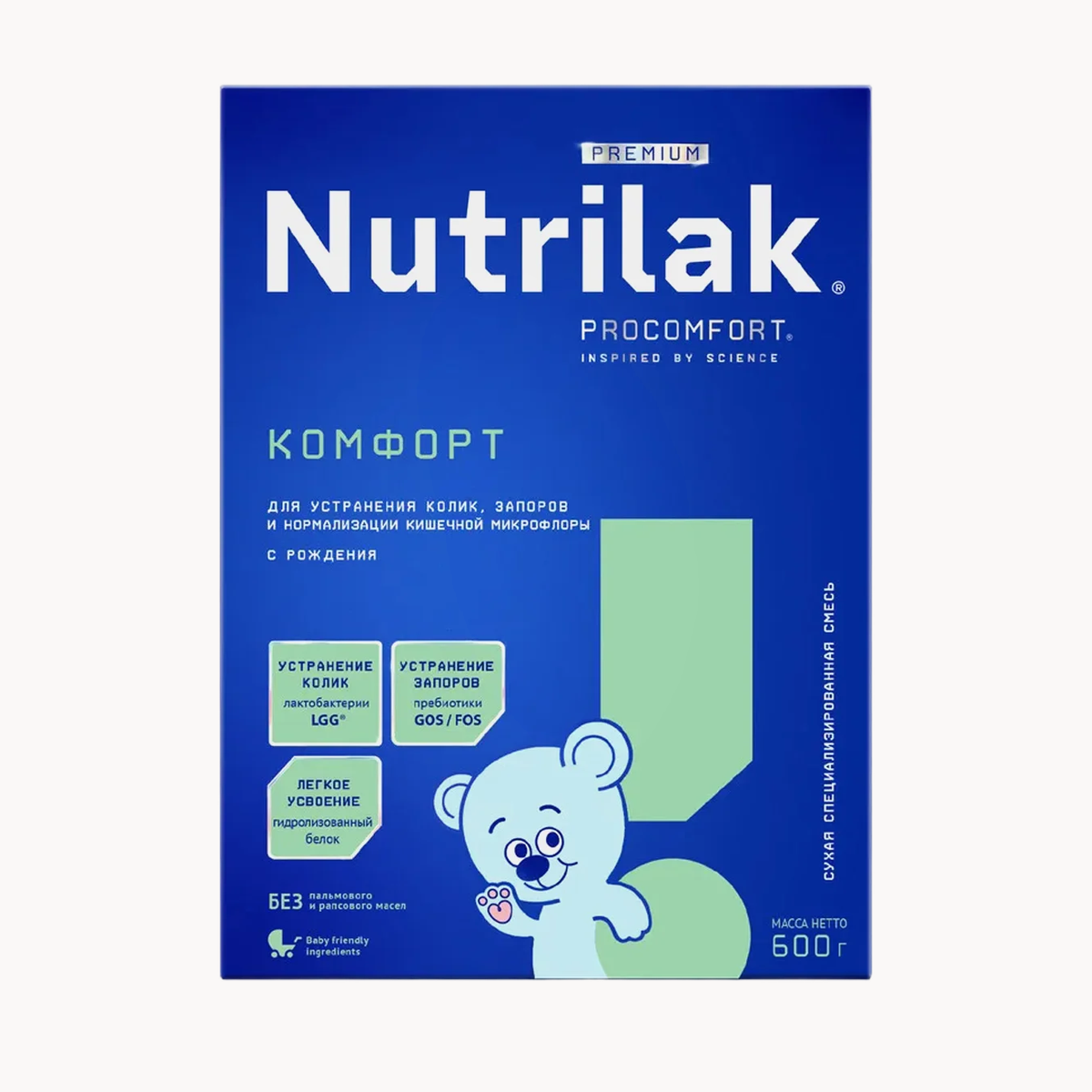 Смесь Nutrilak Premium Комфорт  с рождения  600 г