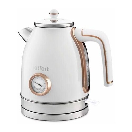 Чайник KITFORT КТ-6102-3 17 л 2150 Вт закрытый нагревательный элемент термометр сталь белый 567900₽