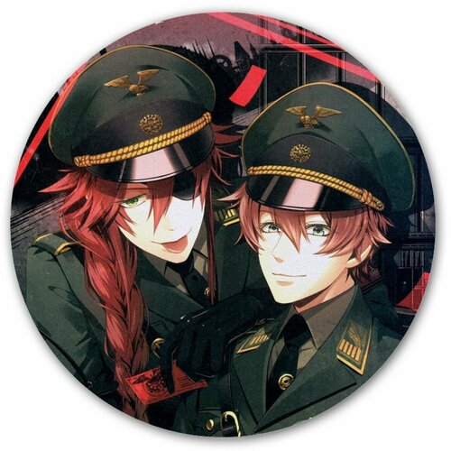 Коврик для мышки круглый Code: Realize - Military Airship Force