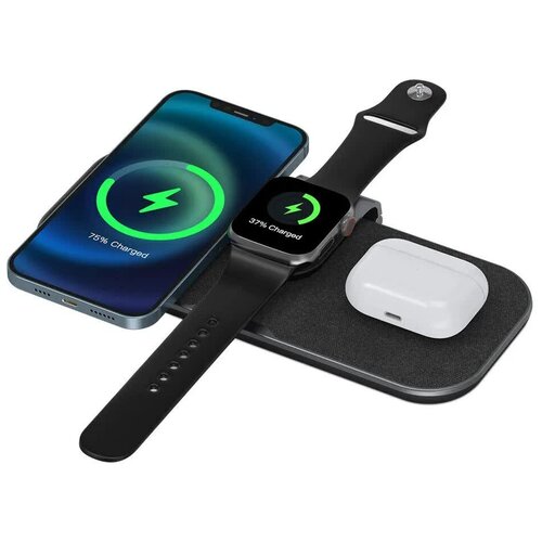 Беспроводное зарядное устройство 20W 3 в 1 WiWU Power Air Black 359000₽