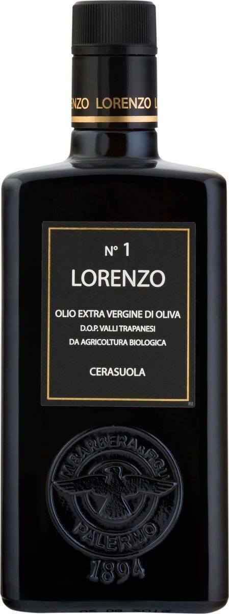 Оливковое масло Extra Virgine Barbera Lorenzo №1 DOP Organic нерафинированное, первый холодный отжим 500 мл, Италия