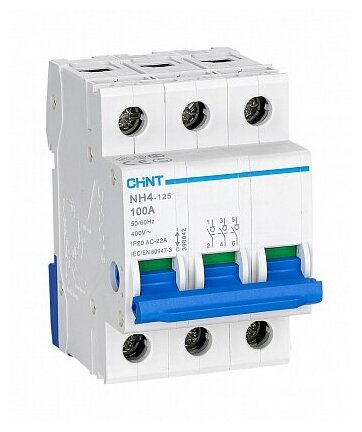 CHINT Выключатель нагрузки NH4 3P 125A (R)