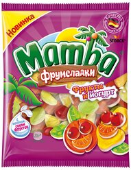 Жевательный мармелад Mamba Фрумеладки Фрукты и йогурт, 140 г