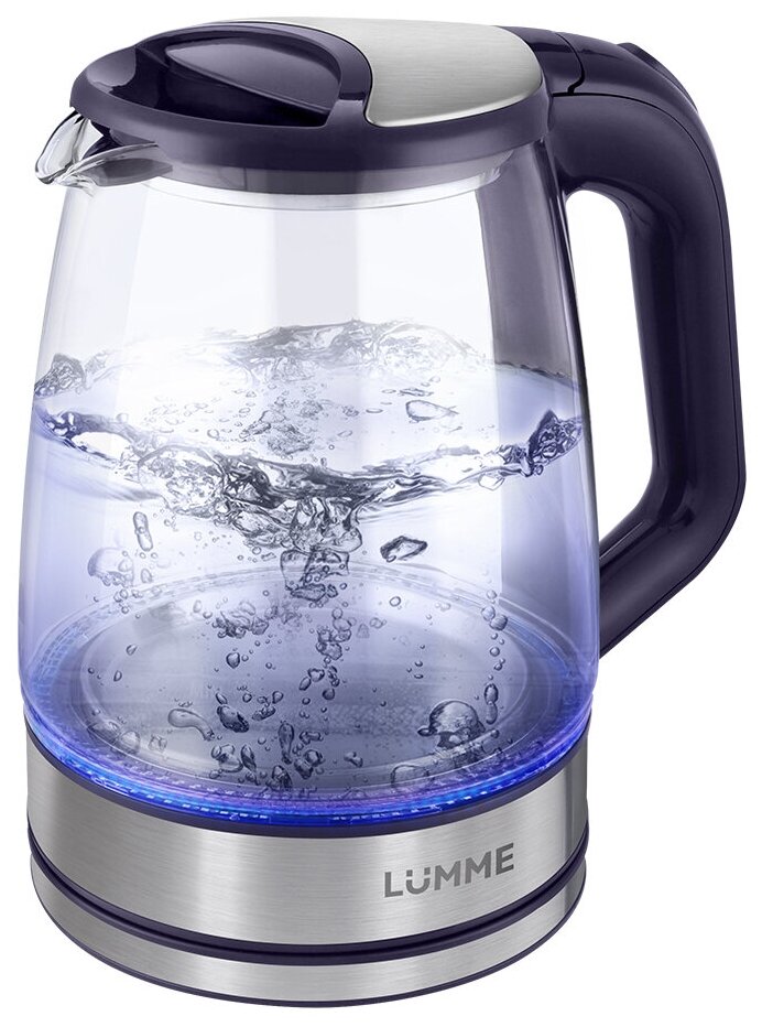 Чайник электрический Lumme LU-164 стеклянный темный топаз