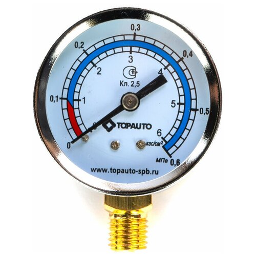 Манометр для ножного насоса измерит 6атм