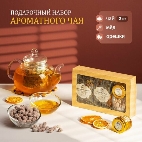Подарочный набор из ароматного чая с медом Брызги Шампанского