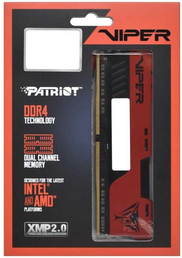 Модуль памяти Patriot Memory Viper Elite II DDR4 DIMM 3200MHz PC-25600 CL18 - 32Gb Kit (2x16Gb) PVE2432G320C8K - фотография № 17
