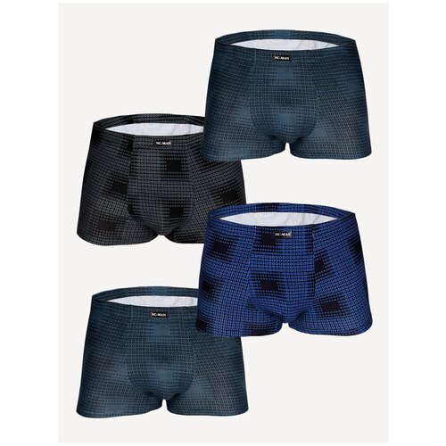 фото Трусы мужские боксеры хлопковые, размер 54 / 3xl, мультиколор, обхват талии 94-98 см, mc man