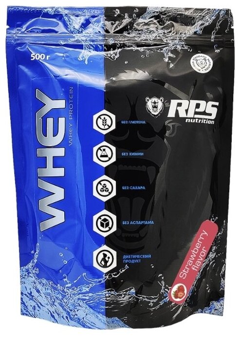 RPS Nutrition Whey Protein 500 гр., клубника