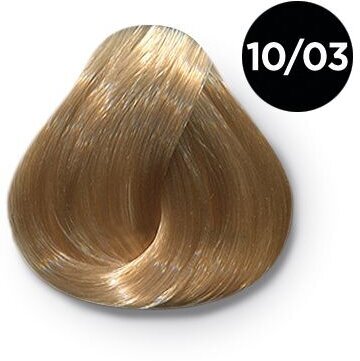 Краска для волос Ollin Professional Color Крем-краска перманентная 60мл, Цвет 10-03 Светлый блондин прозрачно-золотистый