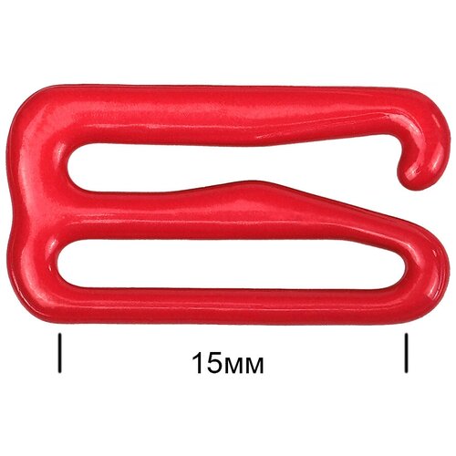 Крючок для бюстгальтера металл TBY-57742 d15мм, цв. SD163 красный, уп.100шт