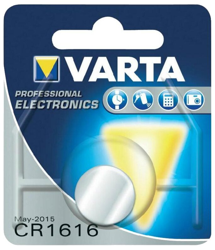 Батарейка Varta CR 1616 Bli 1 Lithium (6616101401) - фото №2