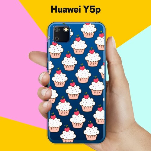 Силиконовый чехол Капкейки на Huawei Y5p силиконовый чехол ананас на huawei y5p