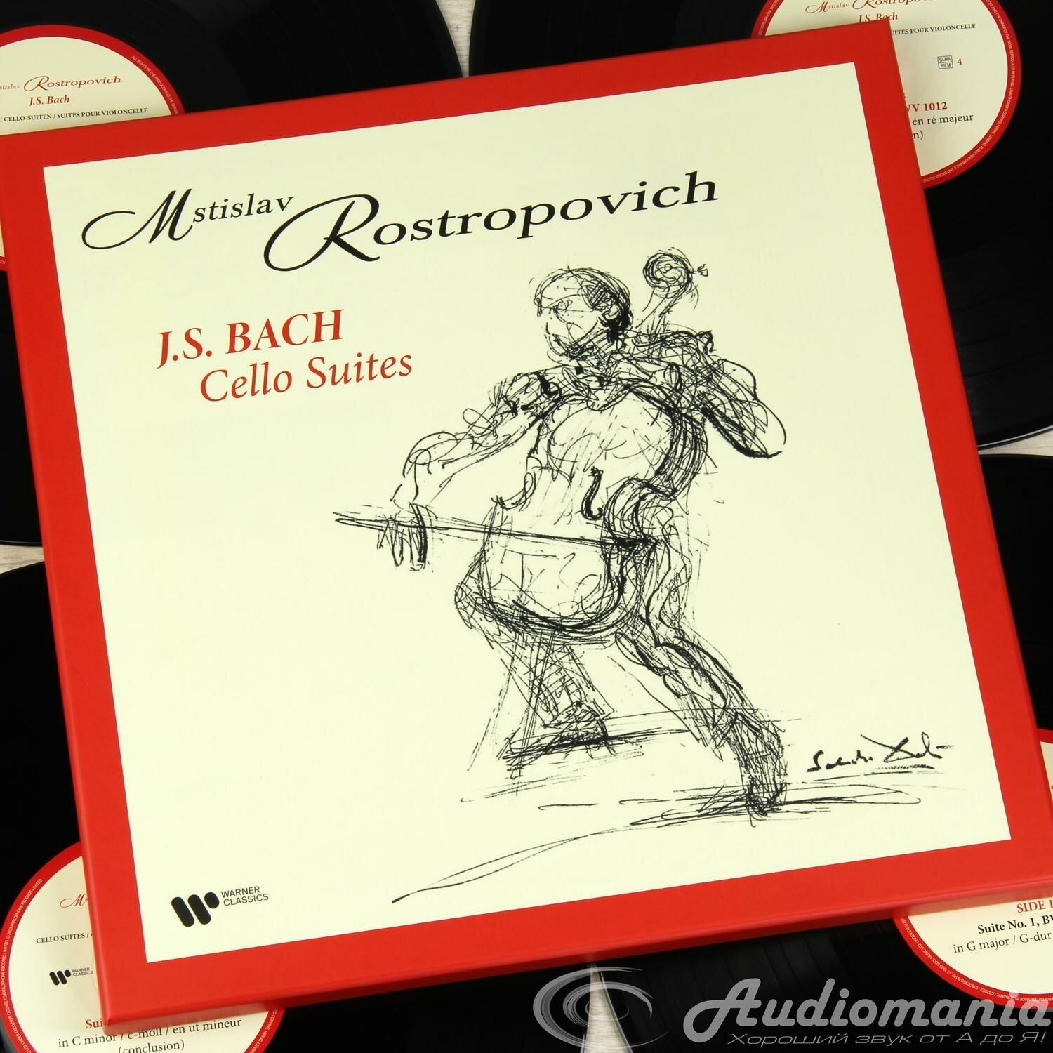 Mstislav Rostropovich Mstislav Rostropovich - J.s. Bach: Cello Suites (180 Gr, 4 LP) Warner Music Classic - фото №3