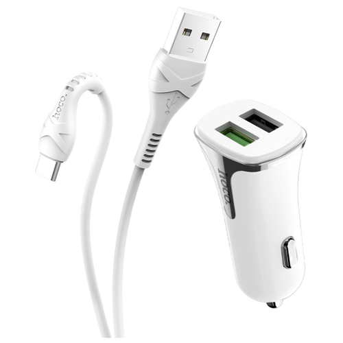 Зарядный комплект Hoco Z31 Universe + кабель USB Type-C, 18 Вт, white зарядный комплект hama 00183317 30 вт white