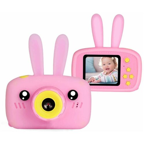 Детский фотоаппарат ZUP Childrens Fun Camera Зайчик розовый