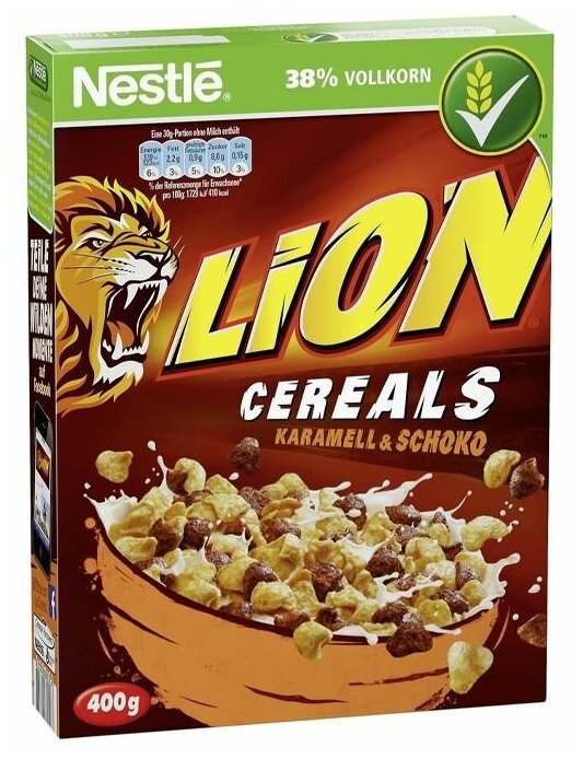 Готовый завтрак Nestle Lion Cereals / Нестле Лион Кереалс 400гр (Германия) - фотография № 3