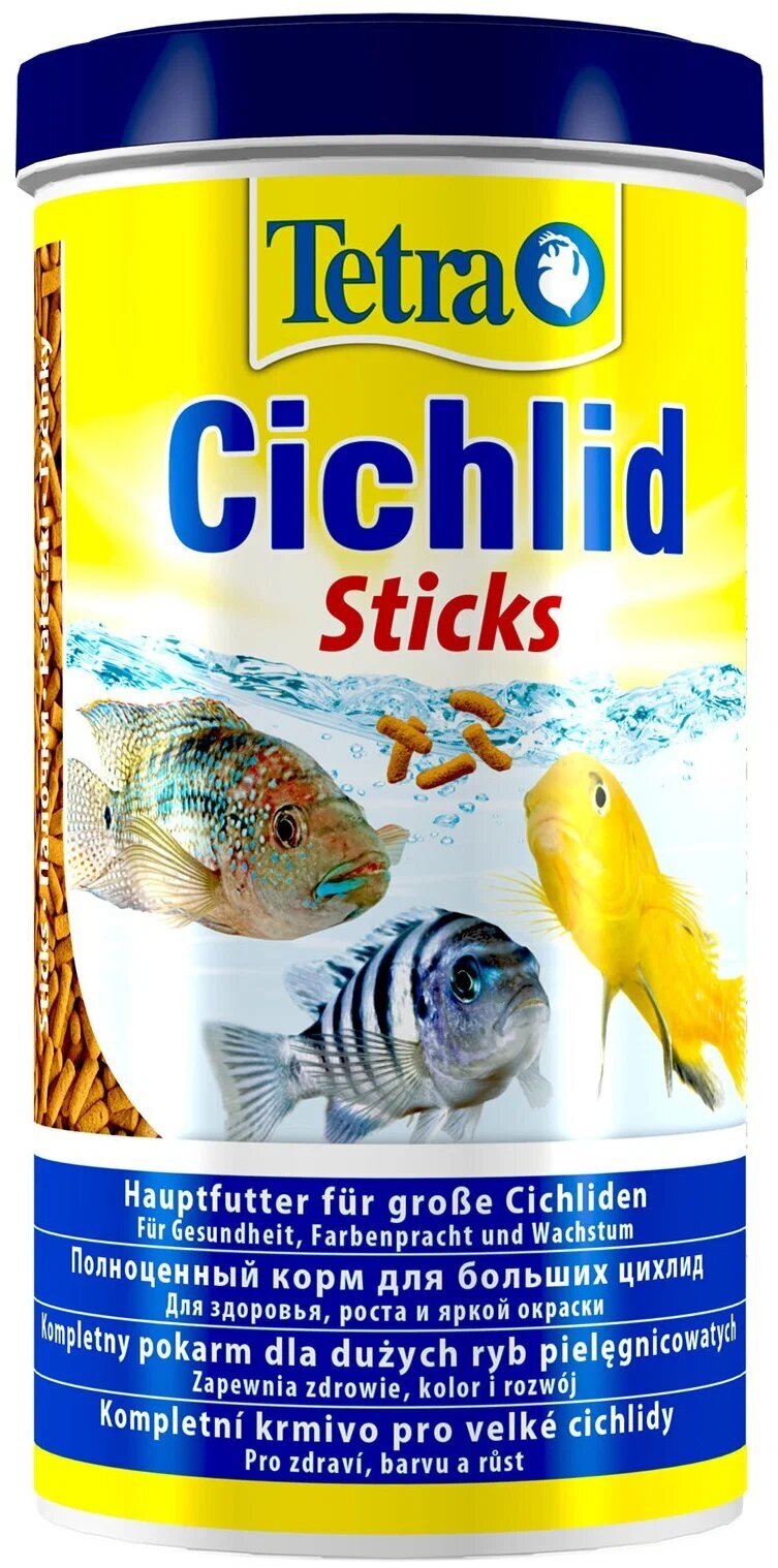 Корм Tetra Cichlid Sticks для рыб всех видов цихлид в палочках 500 мл