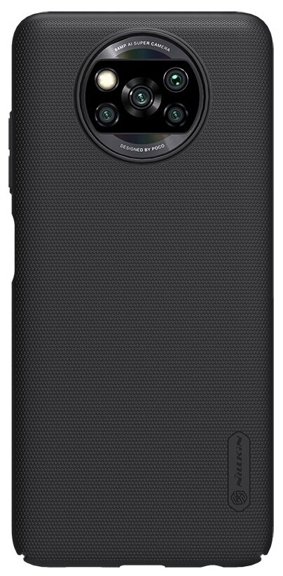 Чехол Nillkin Super Frosted Shield для Xiaomi Poco X3 Pro, X3, черный