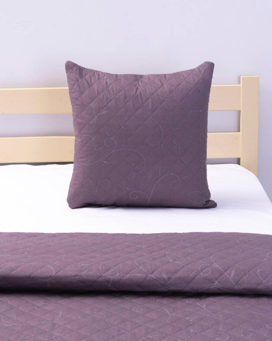 фото Чехол декоративный, Наволочка декоративная, Полисатин, чехол стеганный, ультрастеп, Вселенная текстиля, № 12494-02b 45х45 см