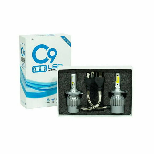 Светодиодные лампы HB4 C9 Super LED Headlight кулером 6000K 36W