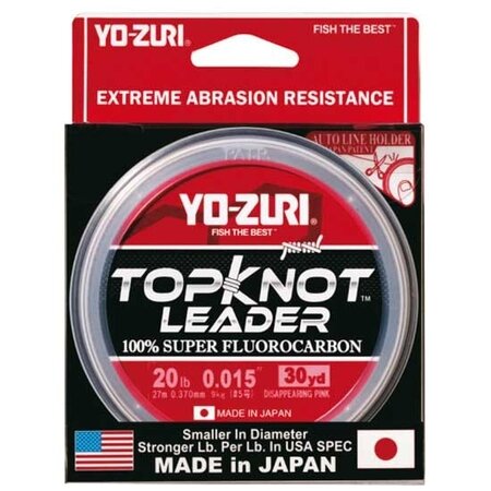 Duel/Yo-zuri, Монолеска Topknot Leader FluoroCarbon 100%, 30yds, 10Lb, 0.26мм
