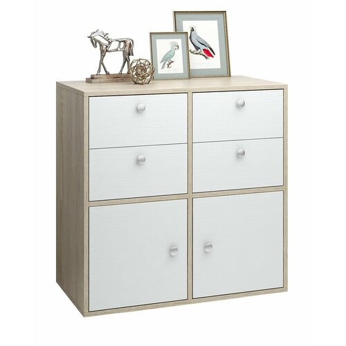 Комод МФ Мастер Прайм-22-3 дуб сонома белый 9129₽