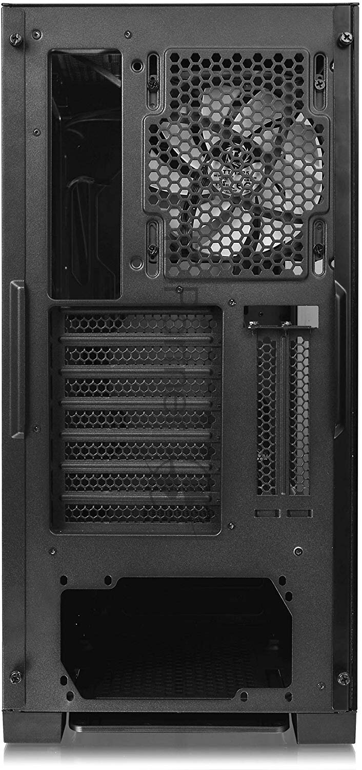 Корпус ATX THERMALTAKE H550 TG RGB, Midi-Tower, без БП, черный - фото №9