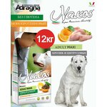 Монопротеиновый гипоаллергенный сухой корм для собак крупных пород Naxos Adult Maxi с кроликом и цитрусовыми - изображение