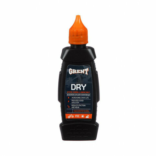 Смазка для цепи Grent PTFE Dry Lube для сухой погоды (60ml) синтетическая смазка для цепи с тефлоном grent ptfe synthetic chain lube 520 мл