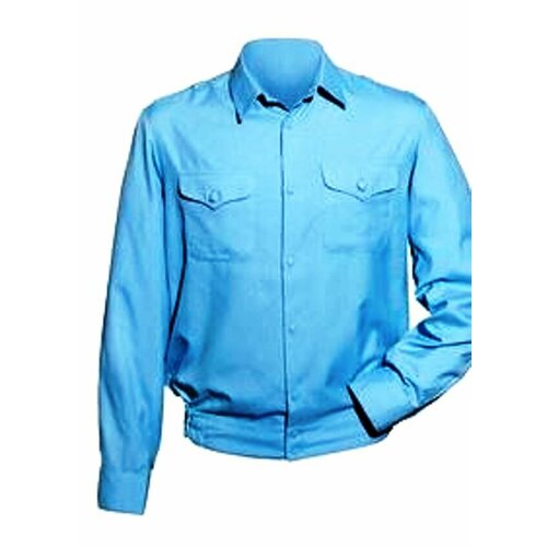 фото Рубашка , длинный рукав, размер 188, голубой форменный стиль