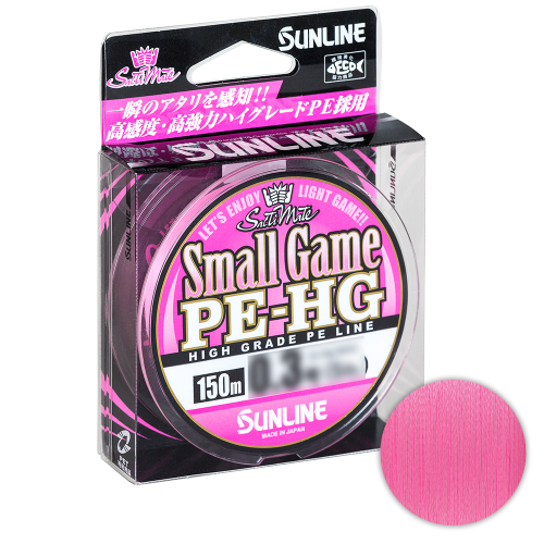 Плетёный шнур Sunline Small Game PE-HG #0.5/8lb 150m Sakura Pink