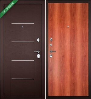 Входная дверь Титан - в квартиру, теплая, надёжная. Полотно 100-120 мм. 2 листа стали. Левая 860*2050 Панель 004 Миланский орех