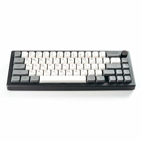 Клавиатура беспроводнаяпроводная Epomaker EK68 Keyboard Gateron Pro 20 Yellow Black GrayWhite 829500₽