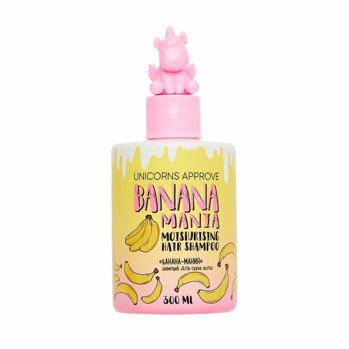 Шампунь для сухих волос UNICORNS APPROVE банана-мания 300 мл 718₽