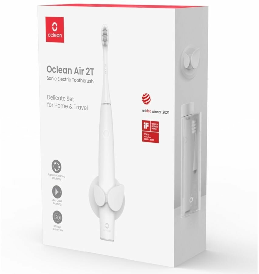 Электрическая зубная щетка Комплект Oclean Air 2T (Белый) - фото №20