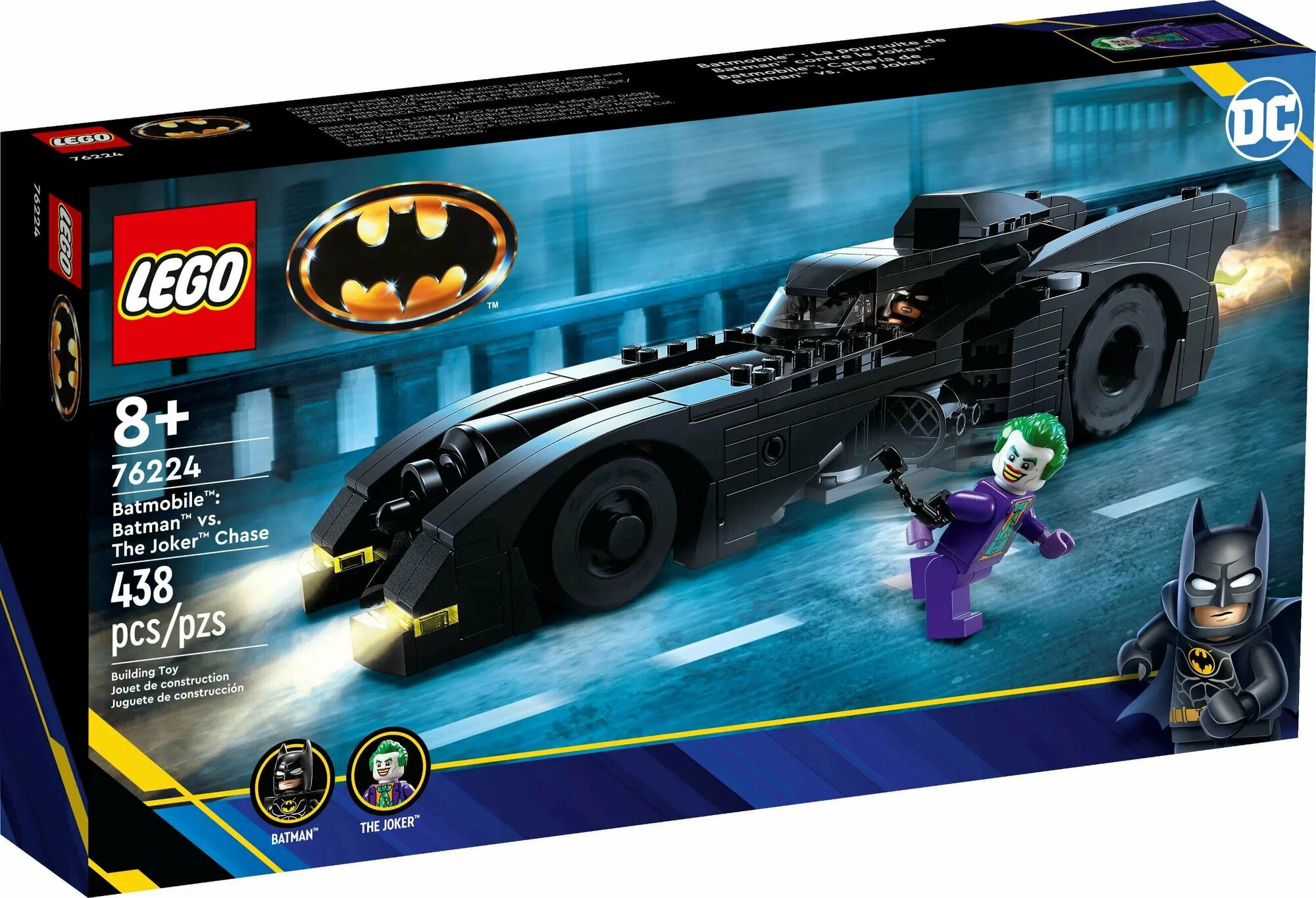 Конструктор LEGO 76224 Batmobile: Batman vs. The Joker Chase, 438 дет.