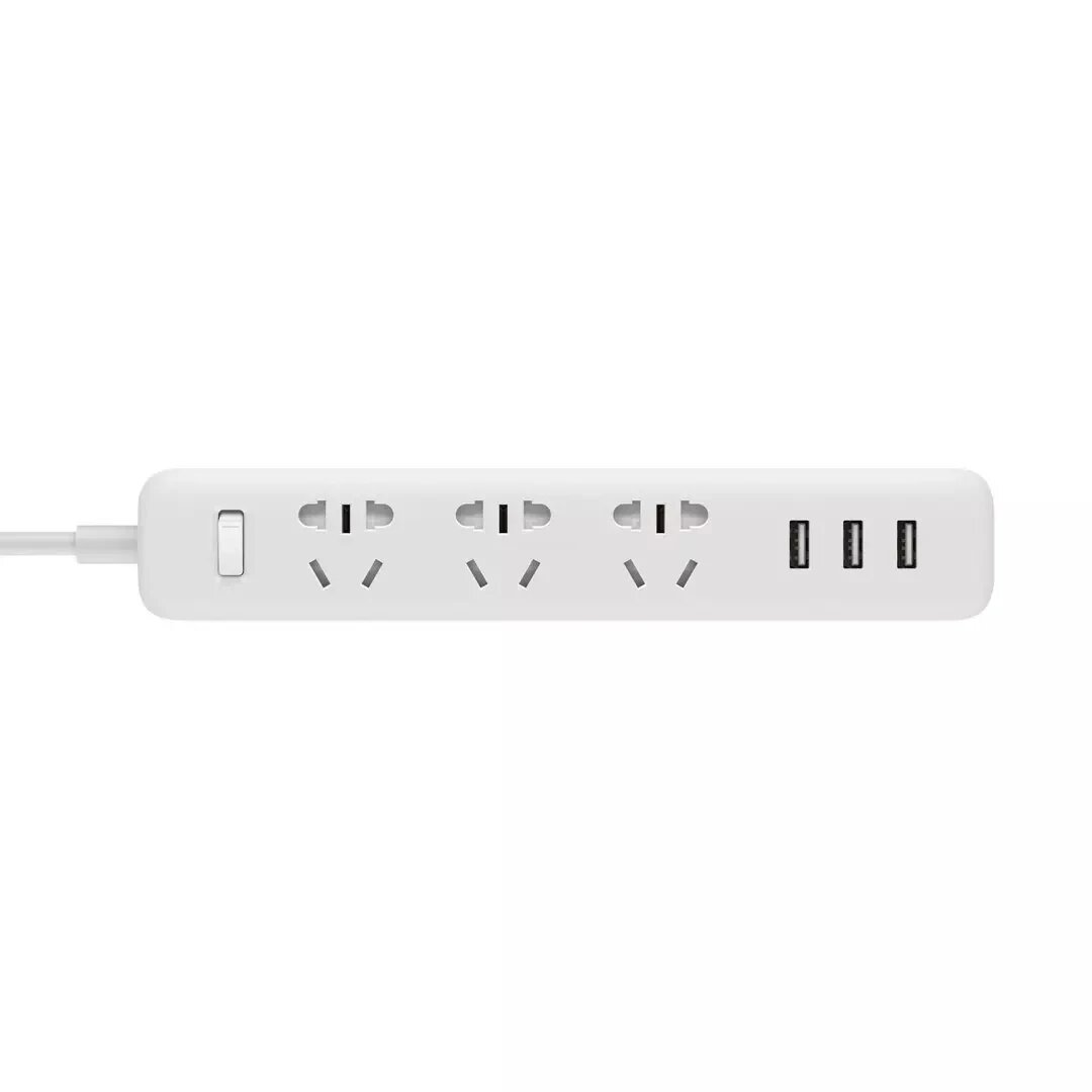 Удлинитель Xiaomi Smart Home 3 USB + 3 розетки usb white