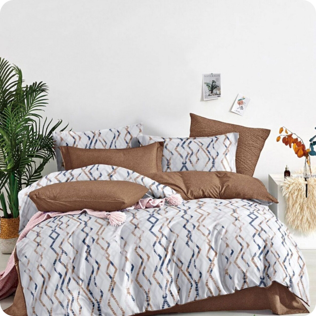 фото Постельное белье 1,5 спальный На резинке