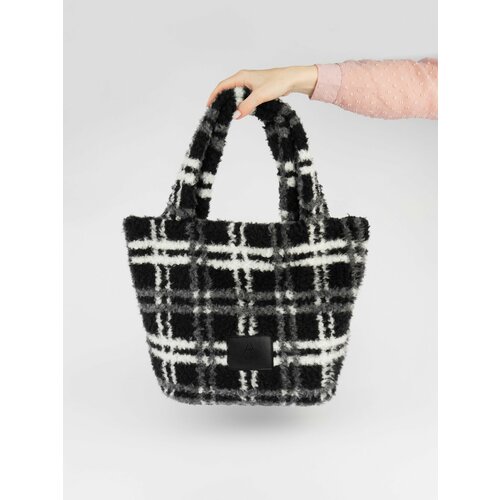 Сумка шоппер ALEF, черный, белый