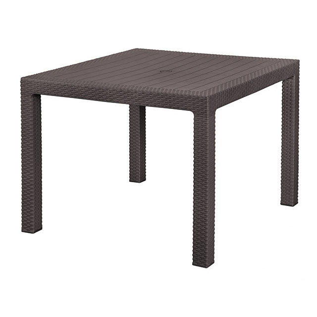 Стол садовый Альтернатива "Ротанг-плюс" М8422, (венге), 94х94х74