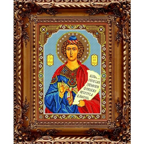 Набор для вышивания Вышиваем бисером #L-122 Святой Даниил, Вышивка бисером, 18 x 25 см