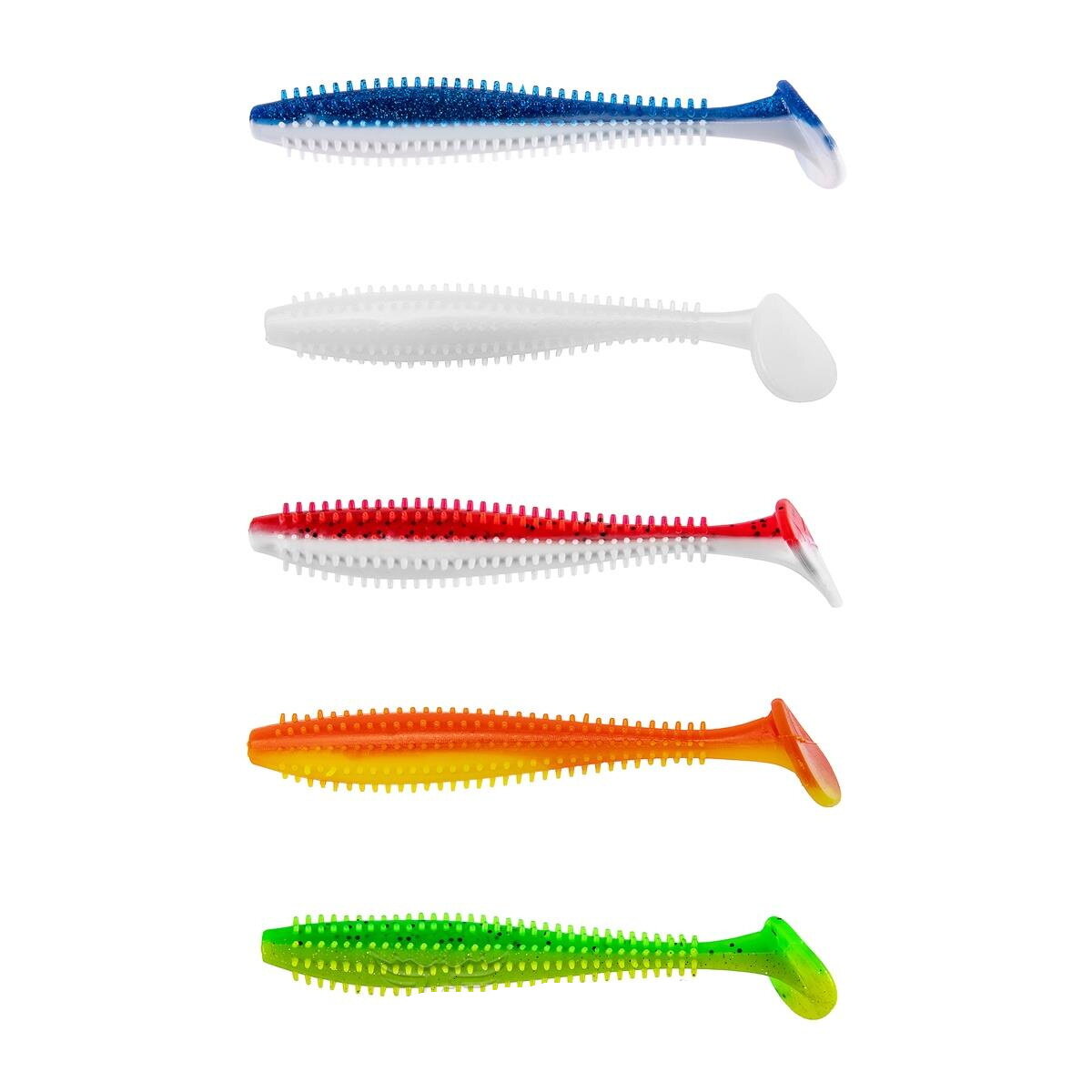 Набор приманок Helios Shaggy 512/13 см MIX 5 цветов 50шт. (HS-18-031-N)