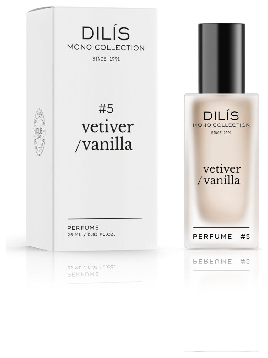 Духи Dilis Parfum Духи женские Mono Collection Vetiver Vanilla (Объем 25 мл) - Белорусская косметика