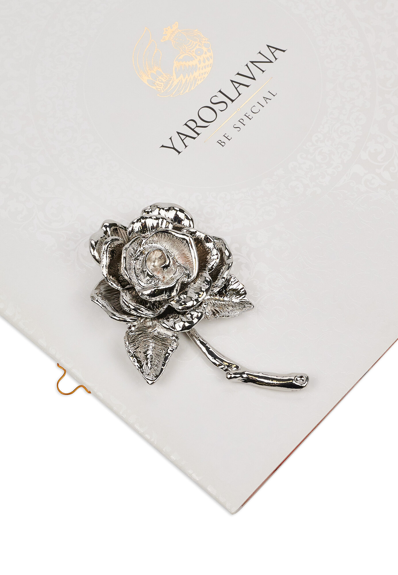 Брошь YAROSLAVNA, 1 шт., серебристый — фото 1