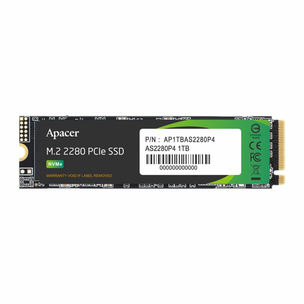 Жесткий диск SSD M.2 2280 256GB Apacer AS2280P4 Client SSD AP256GAS2280P4-1