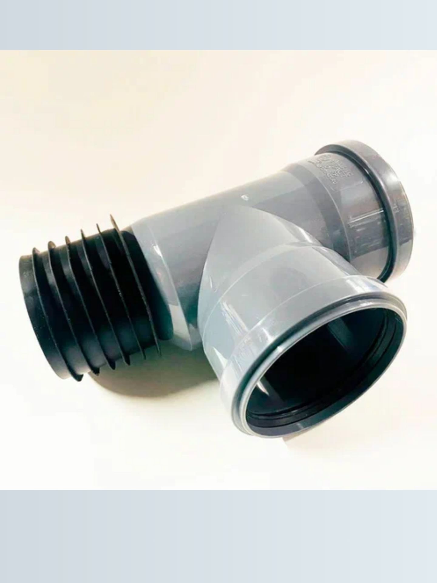 Тройник-восстановитель раструба канализационный 110х110х90 серый 1 шт.