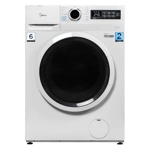 Стиральная машина Midea MF01610US40/W с фронтальной загрузкой с паром 6кг 1000об/мин