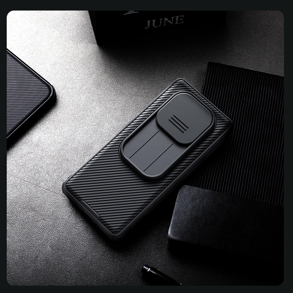 Картинки Усиленный чехол с сдвижной шторкой для камеры от Nillkin для Xiaomi Redmi Note 14 Pro 5G и Mi Poco X7 5G, серия CamShield Pro Case